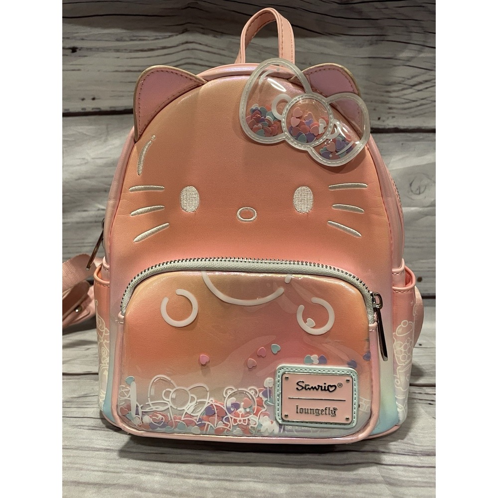 GUC 50th Anniversary Sanrio Hello Kitty Mini Loungefly Backpack RARE purse bag